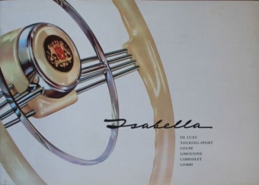 Borgward Isabella Cabriolet DeLuxe Modellprogramm 1959 Automobilprospekt (5193)